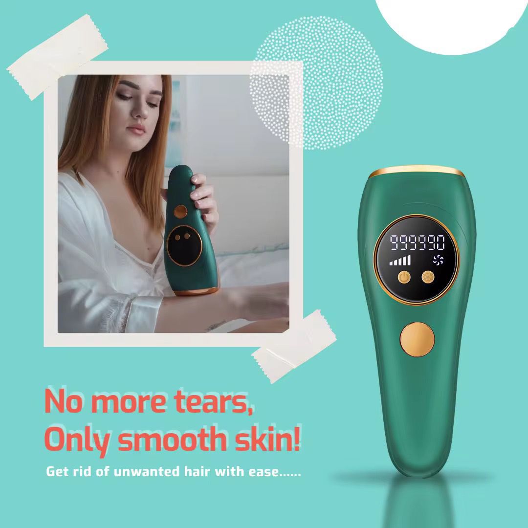 Ice Cold IPL Hair Removal Device | جهاز إزالة الشعر بالليزر – 990,000 Flashes, 5 Levels
