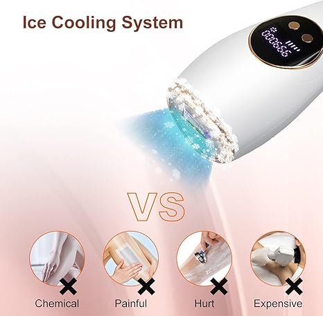 Ice Cold IPL Hair Removal Device | جهاز إزالة الشعر بالليزر – 990,000 Flashes, 5 Levels