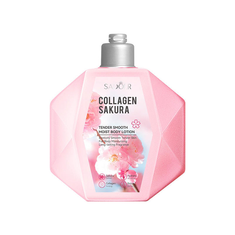 SADOER – Collagen Sakura Body Lotion (Original) | كريم الجسم بالكولاجين و زهور الساكورا